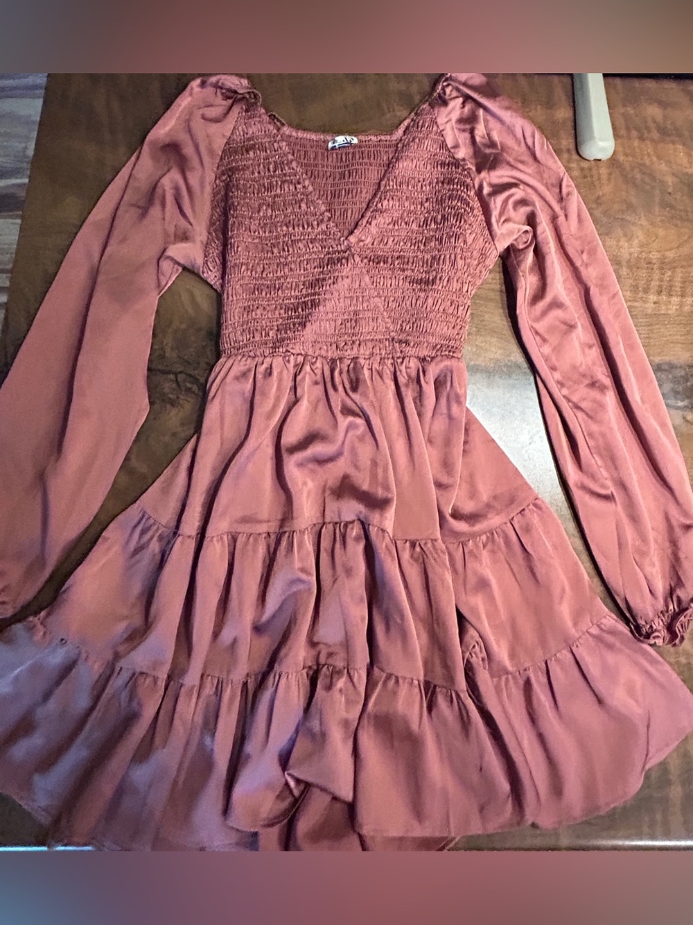 Arula Mauve Satin Mini Dress